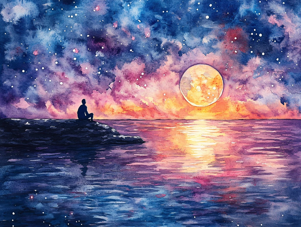 星月河幻想插画