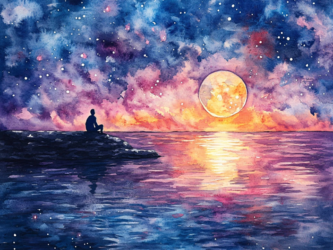 星月河幻想插画