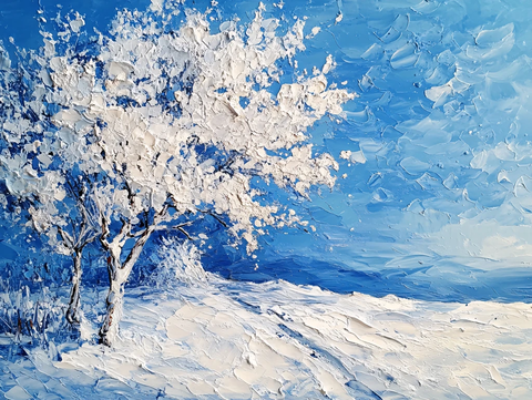 雾凇油画