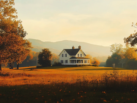 田园风光美式风景