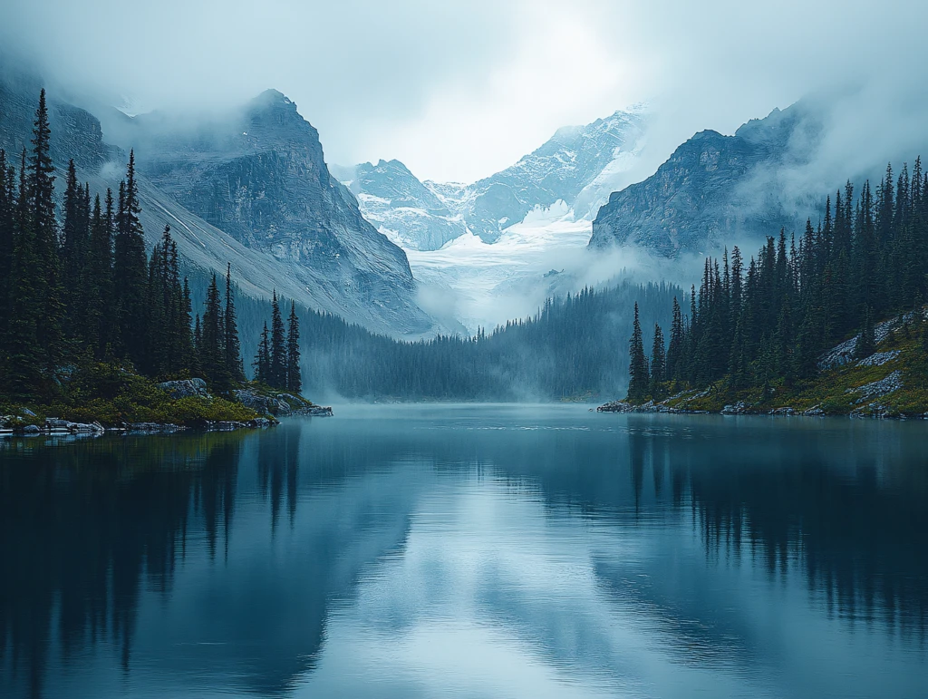 高山湖泊冰碛湖