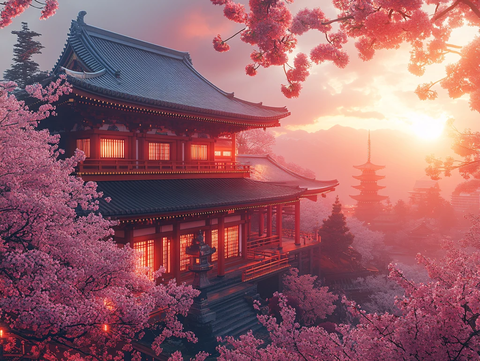 富士山冬日晨曦