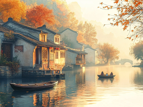 唯美浪漫江南水乡风情