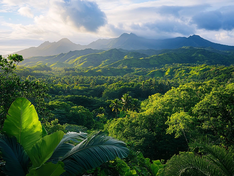 热带雨林风光仙境