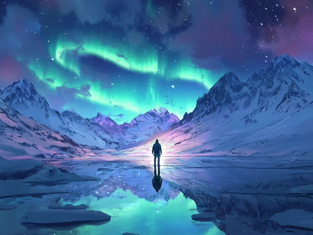 极光炫彩浪漫光影