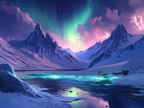 极光炫彩浪漫光影