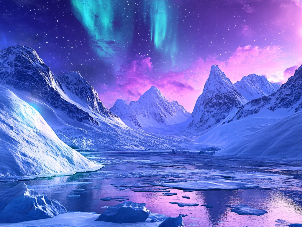 梦幻舞台背景南极冒险