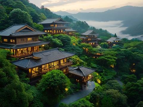 山坡上的高端酒店