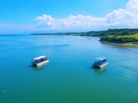 洞庭湖风光航拍