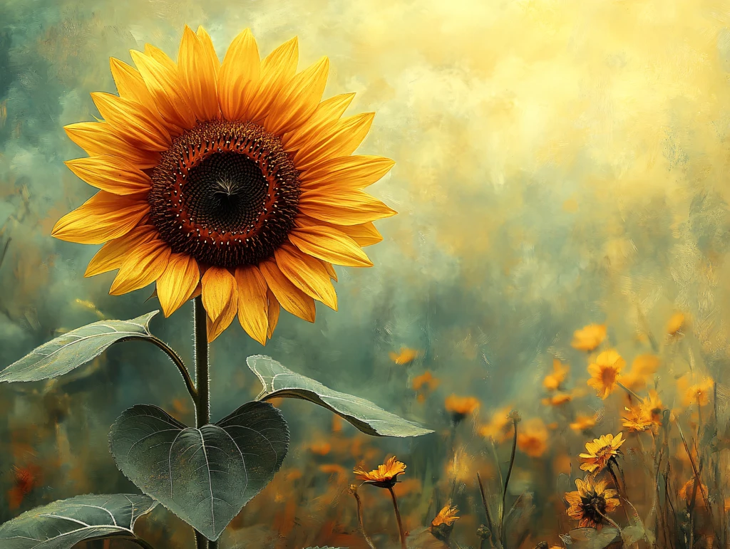 单朵向日葵壁纸