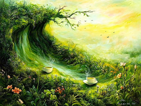 梦幻森林立体画