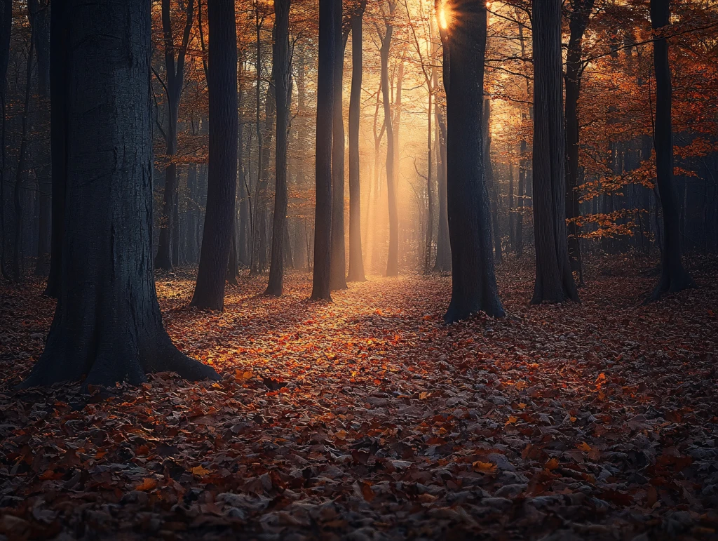 秋天森林壁纸贴图