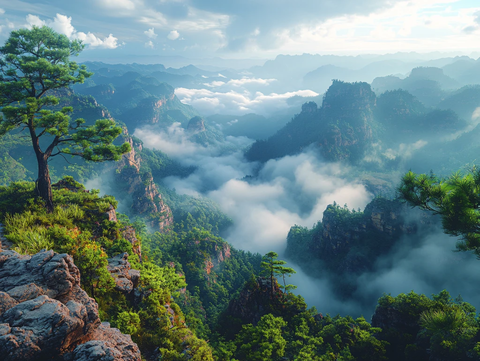 云海风光奇松怪石