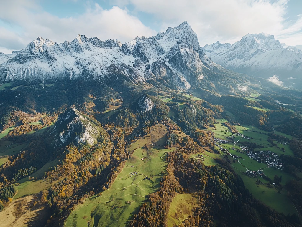 阿尔卑斯山高清全景图