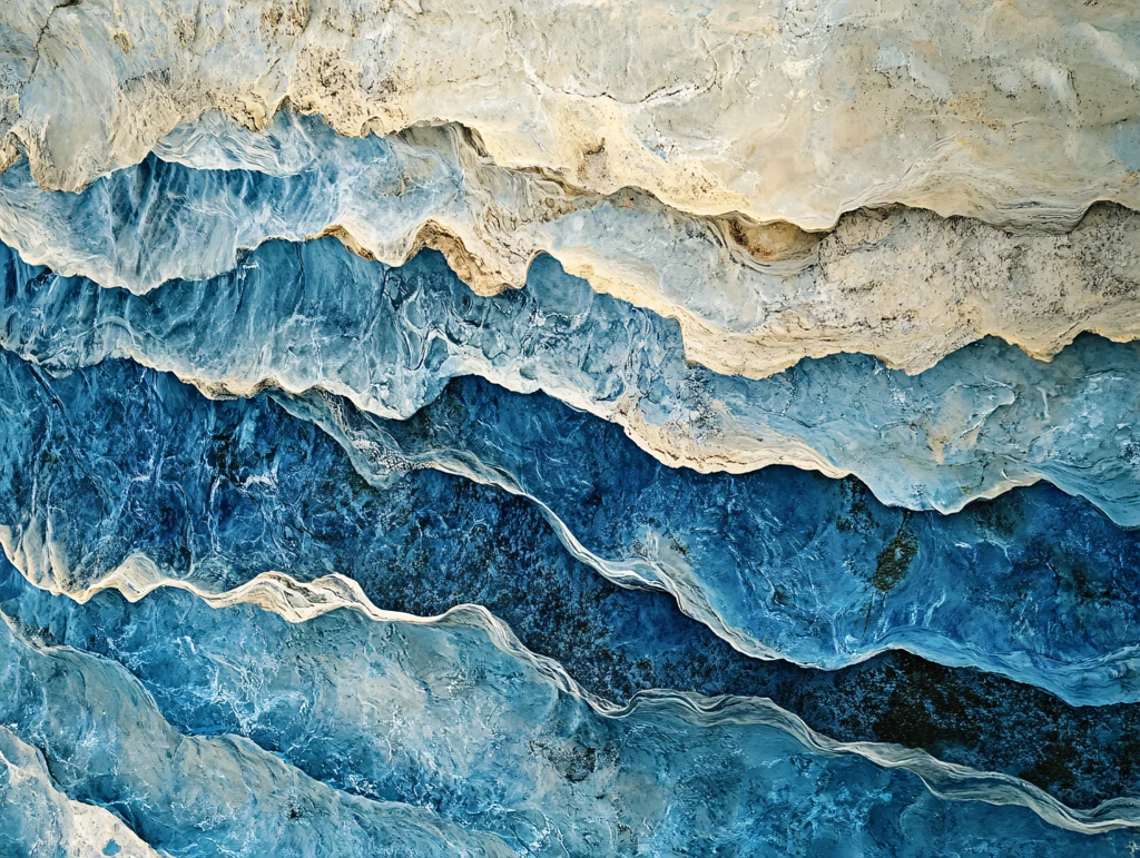 蓝色玛瑙石艺术背景