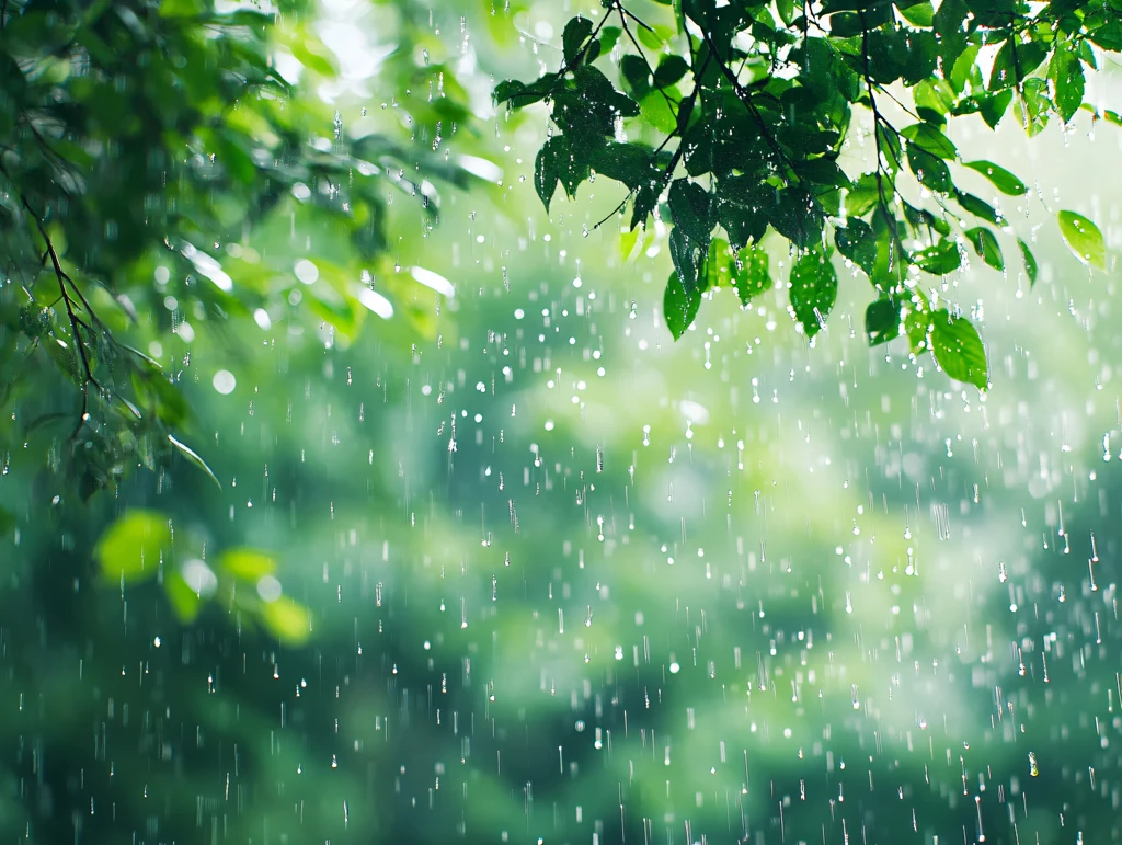 唯美雨景