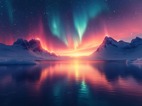 极光炫彩浪漫光影