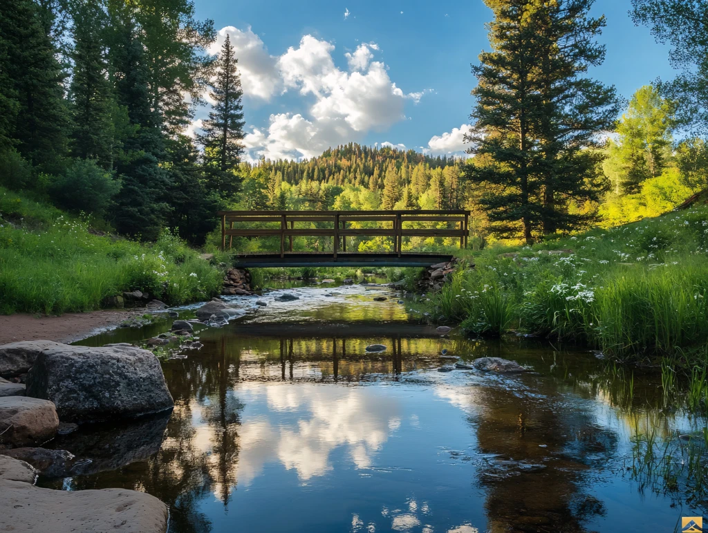 田园生活板凳桥清晨
