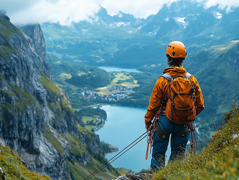 探险户外运动爬山