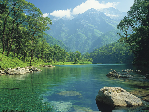 唯美自然山青水秀