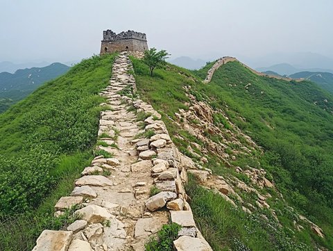 长城垛口顶部