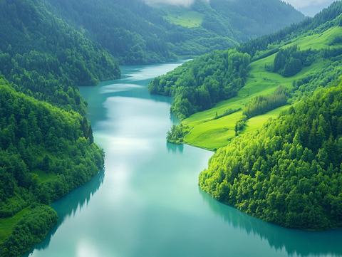 唯美自然山青水秀