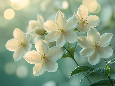 百合花温暖阳光