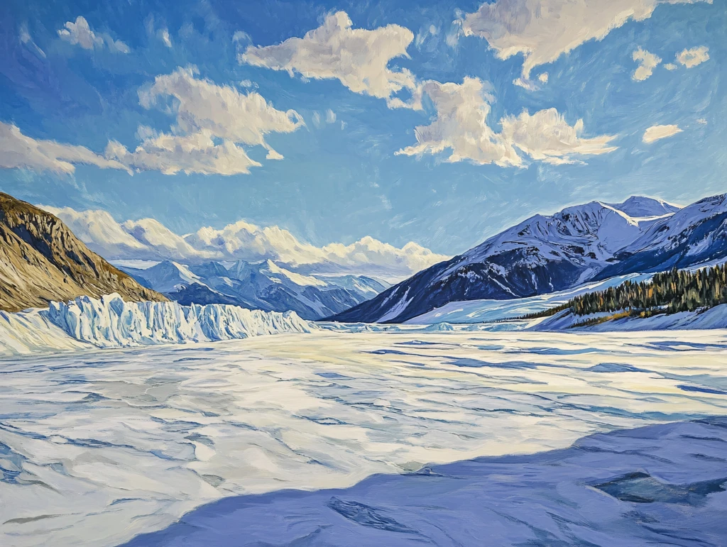 冰川绘画