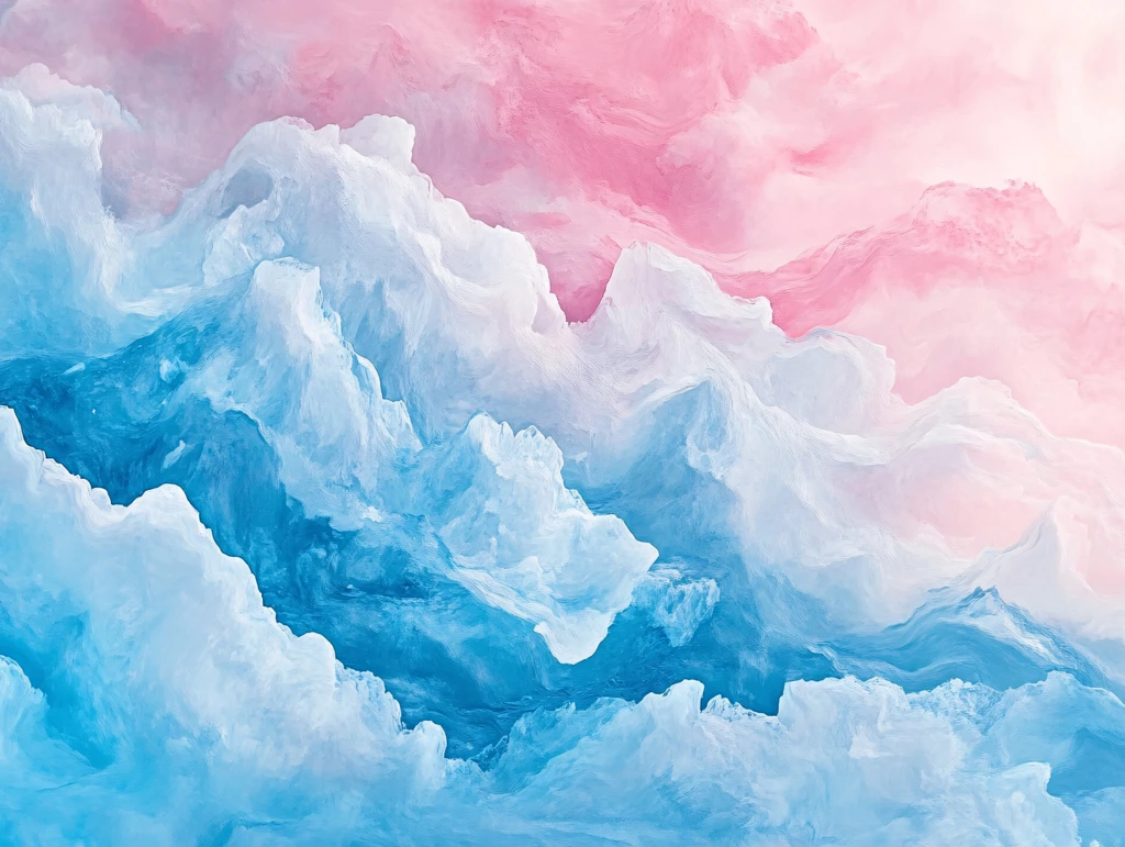 肌理彩色流体背景墙