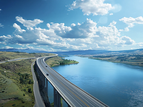 山区水库高架桥