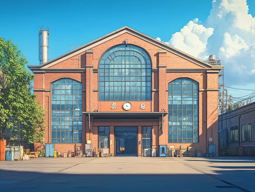 小火车站行车室场景