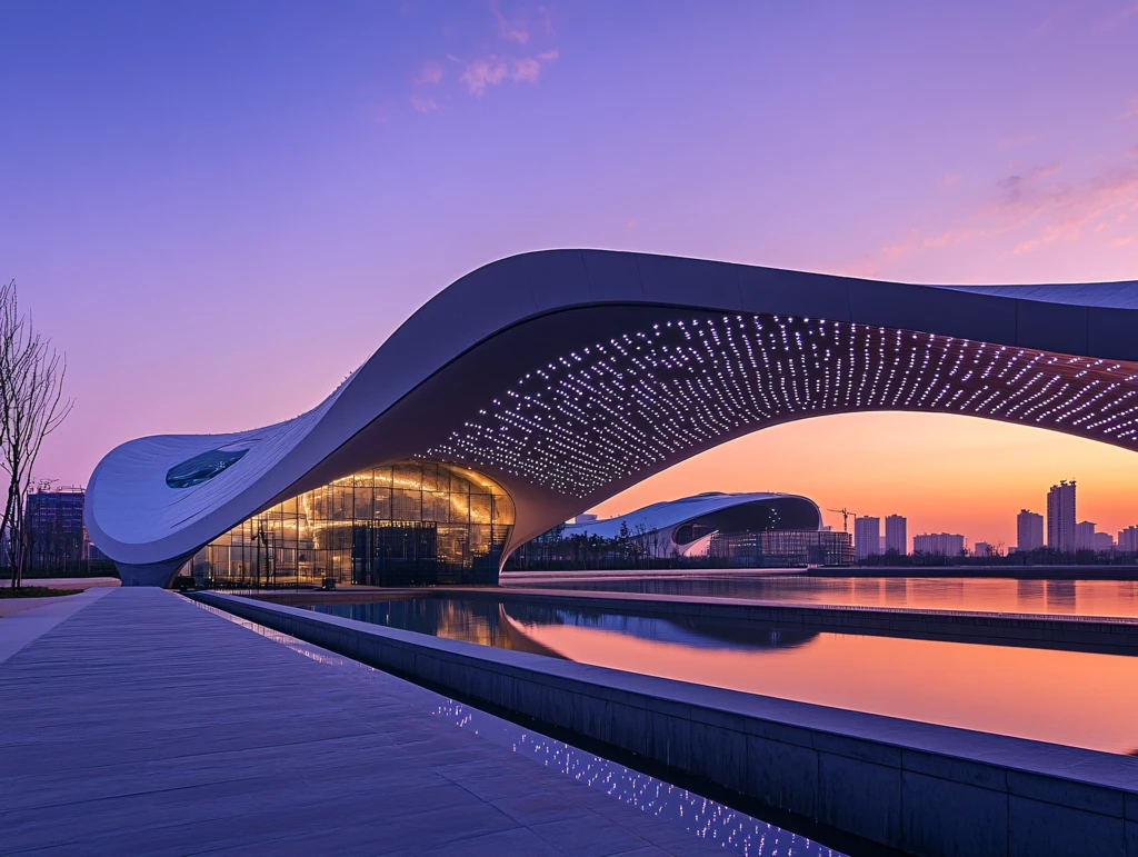 日月贝歌剧院日出