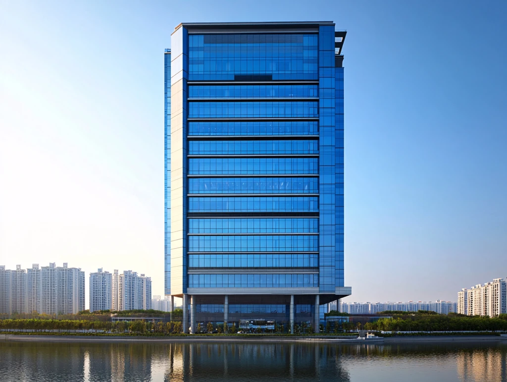 主楼沿江正立面