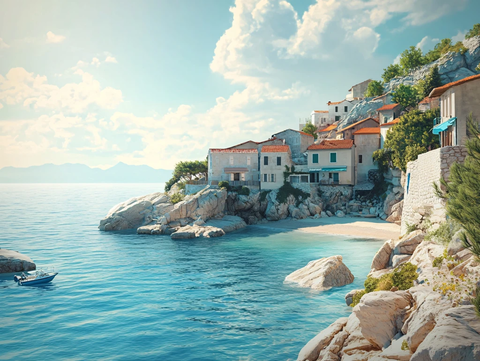 美丽地中海风光