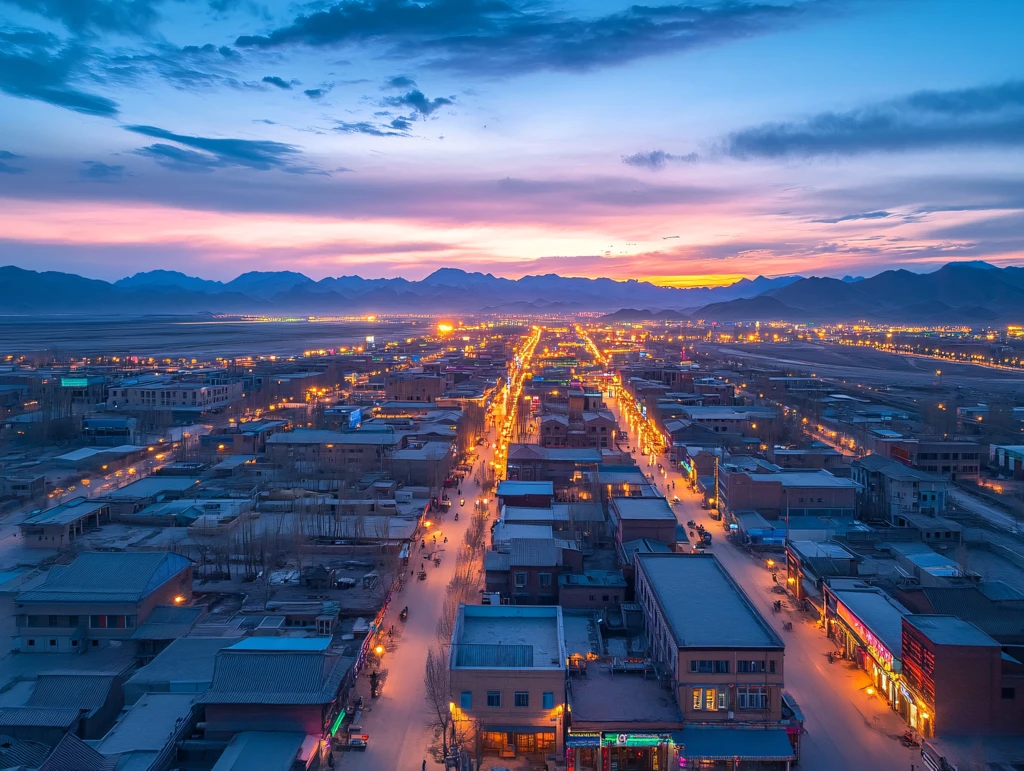 城市天际线全景