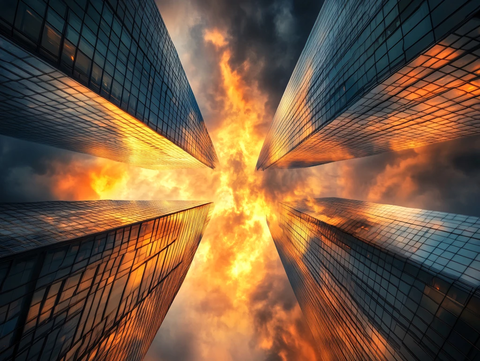 大都市绚丽云彩