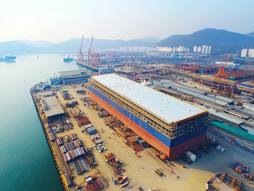 航拍下的集箱码头
