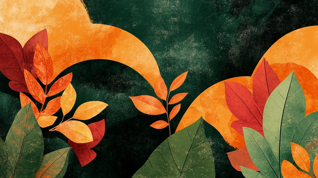 树叶艺术背景图片