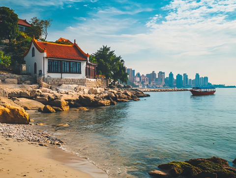 鼓浪屿海滨风光