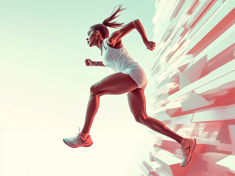 奔跑跑步运动背景