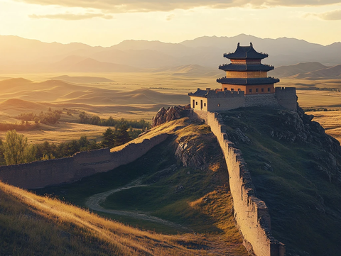 草原上的古代城墙