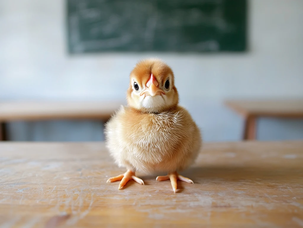 背着书包的鸡仔