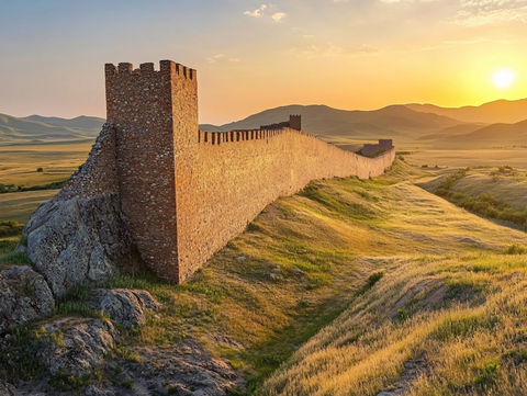 草原上的古代城墙