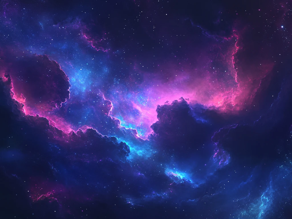 星云宇宙科技背景