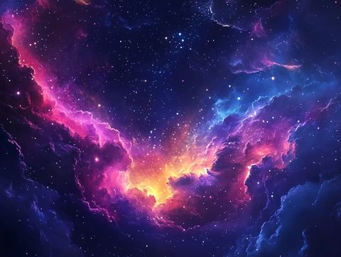 星云宇宙科技背景