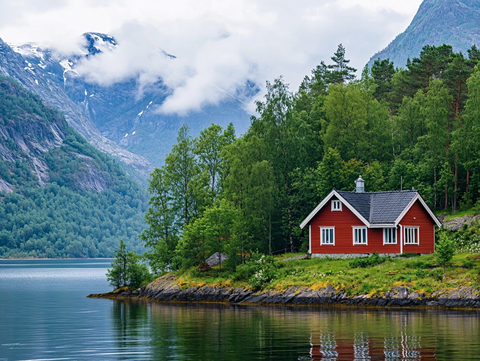 挪威自然风光