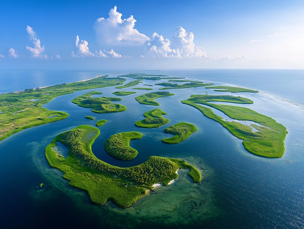 洞庭湖风光航拍