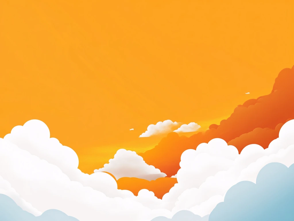 橙色唯美云彩