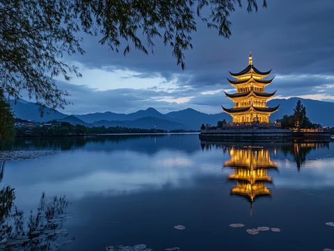 雷峰塔黄昏时刻