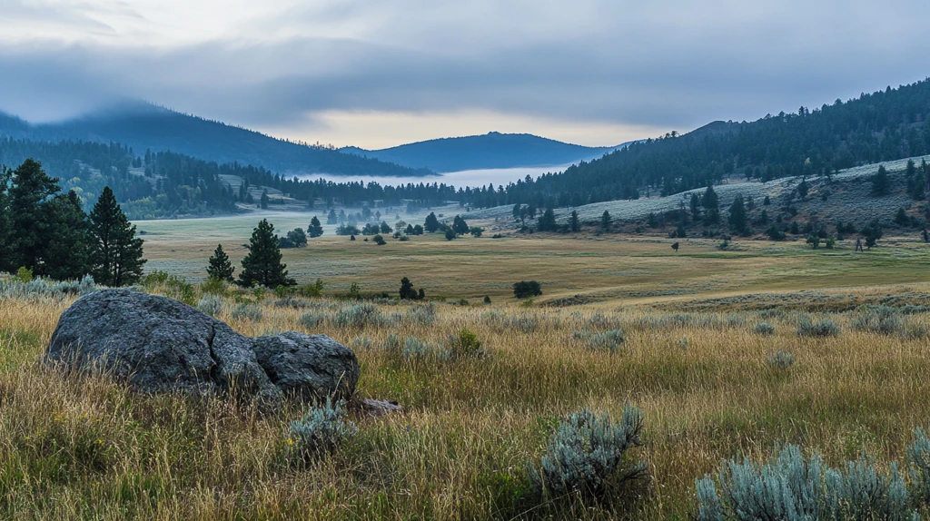 哈纳斯风景云雾日出
